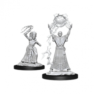 Nolzur's Marvelous Miniatures - Drow Mage & Drow Priestess Miniature Dungeons & Dragons