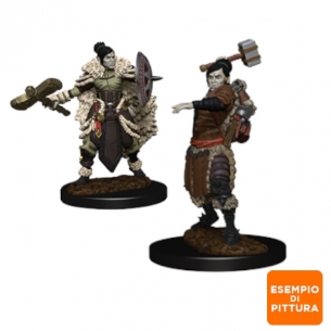 Nolzur's Marvelous Miniatures - Half-Orc Female Barbarian Miniature 2