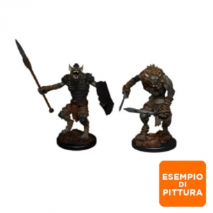 Nolzur's Marvelous Miniatures - Gnoll & Gnoll Flesh Gnawer Miniature Dungeons & Dragons 2