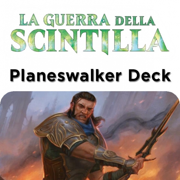 War of the Spark - Gideon - Planeswalker Deck + Penna Fantàsia (ITA) Mazzi Precostruiti Magic: The Gathering
