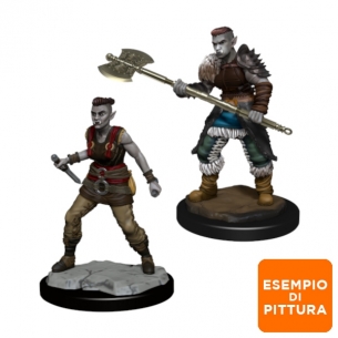 Nolzur's Marvelous Miniatures - Orc Female Barbarian Miniature 2