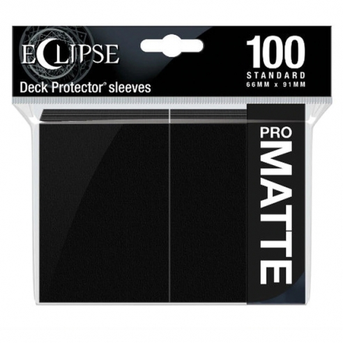 Standard - PRO-Matte Eclipse - Matte Jet Black (100 Bustine) - Ultra Pro Bustine Protettive