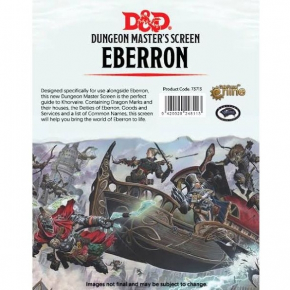 Dungeons & Dragons - Schermo del Dungeon Master - Eberron Rising from the last war (ENG) Accessori D&D