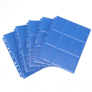 Pagine 9 Tasche per Album ad Anelli (10 Pezzi) - Sideloading 18-Pocket Pages - Blu - Gamegenic Album 2