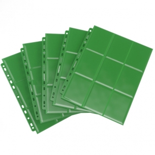 Pagine 9 Tasche per Album ad Anelli (10 Pezzi) - Sideloading 18-Pocket Pages - Verde - Gamegenic Album 2