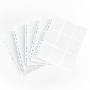 Pagine 9 Tasche per Album ad Anelli (10 Pezzi) - Sideloading 18-Pocket Pages - Bianco - Gamegenic Album 2