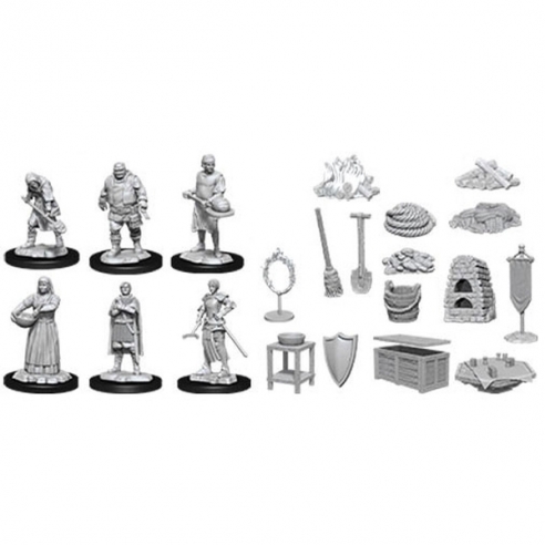 Deep Cuts Miniatures - Castle Kingdom Retainers Miniature