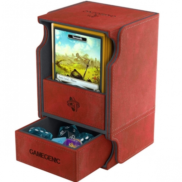 Watchtower Convertible - Red - Gamegenic Deck Box