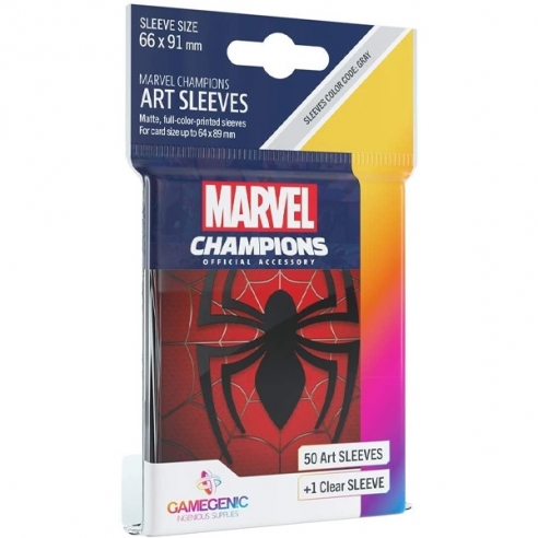 Standard - Marvel Champions Art Sleeves - Spider-Man (50+1 Bustine) - Gamegenic Bustine Protettive