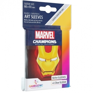 Standard - Marvel Champions Art Sleeves - Iron Man (50+1 Bustine) - Gamegenic Bustine Protettive