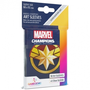Standard - Marvel Champions Art Sleeves - Captain Marvel (50+1 Bustine) - Gamegenic Bustine Protettive