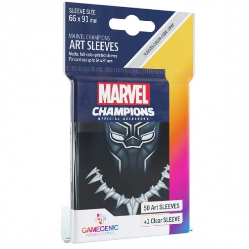 Standard - Marvel Champions Art Sleeves - Black Panther (50+1 Bustine) - Gamegenic Bustine Protettive
