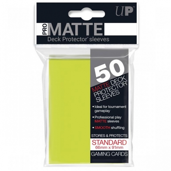 Standard - PRO-Matte - Matte Bright Yellow (50 Bustine) - Ultra Pro Bustine Protettive