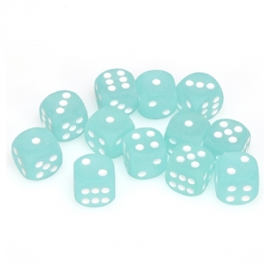 Chessex - Set 12 Dadi Foglia di Tè effetto Ghiacciato Dadi