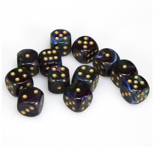 Chessex - Set 12 Dadi Ombra Brillante Dadi