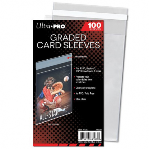 Graded Card Sleeves Richiudibili (100 Bustine) - Ultra Pro Bustine Protettive