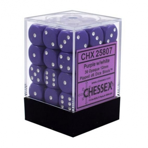 Chessex - Set 36 Dadi Viola effetto Opaco Dadi