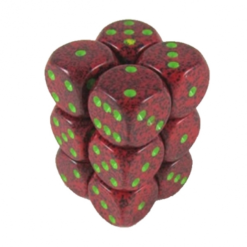 Chessex - Set 12 Dadi Rosso Fragola Dadi