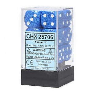 Chessex - Set 12 Dadi Blu Acqua Dadi 2