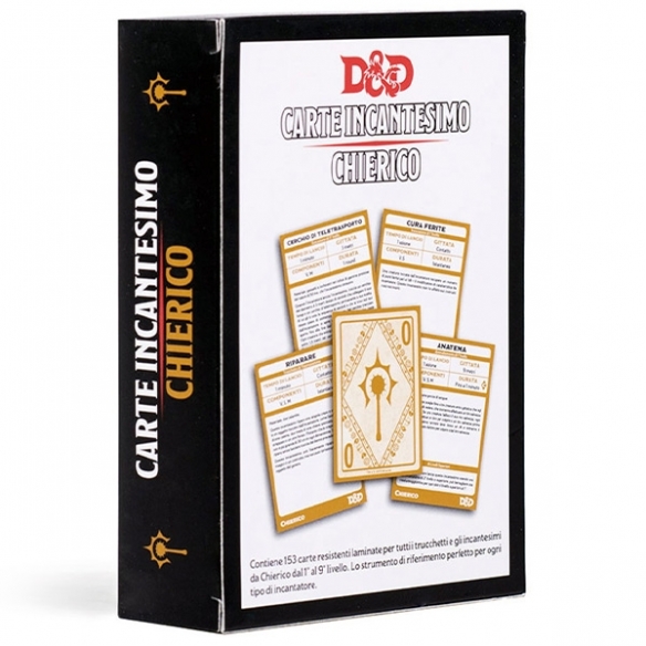 Dungeons & Dragons - Carte Incantesimo - Chierico Carte Dungeons & Dragons