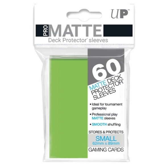 Small Japanese - PRO-Matte - Matte Lime Green (60 Bustine) - Ultra Pro Bustine Protettive