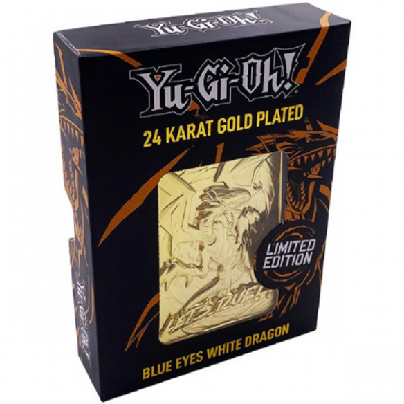 Yu-Gi-Oh! Carta 3D Placcata in Oro 24 Carati - Drago bianco occhi blu (Edizione Limitata) Altri Prodotti Yu-Gi-Oh!