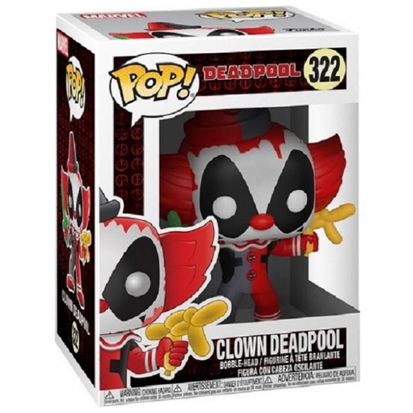 Funko Pop 322 - Clown Deadpool - Deadpool POP!
