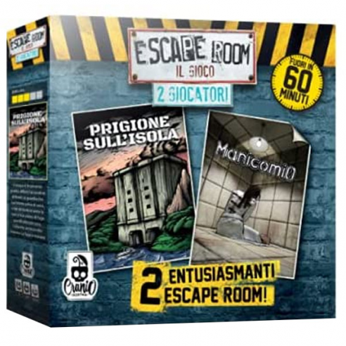 Escape Room: il Gioco - 2 Giocatori - Prigione sull'Isola e Manicomio Investigativi e Deduttivi