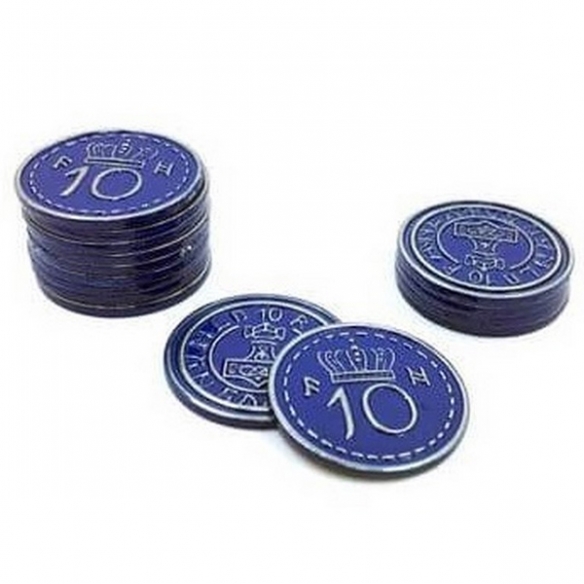 Scythe - Monete in Metallo 10$ (Accessori) Giochi per Esperti