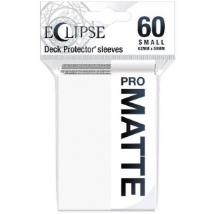 Small Japanese - PRO-Matte Eclipse - Matte Arctic White (60 Bustine) - Ultra Pro Bustine Protettive