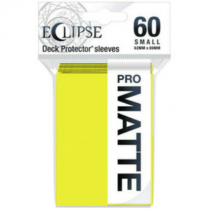 Small Japanese - PRO-Matte Eclipse - Matte Lemon Yellow (60 Bustine) - Ultra Pro Bustine Protettive