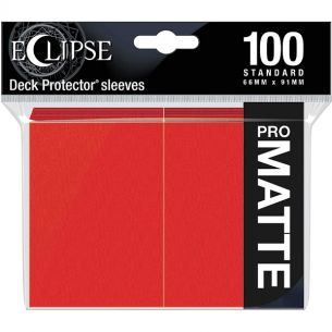 Standard - PRO-Matte Eclipse - Matte Apple Red (100 Bustine) - Ultra Pro Bustine Protettive