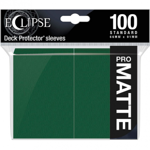 Standard - PRO-Matte Eclipse - Matte Forest Green (100 Bustine) - Ultra Pro Bustine Protettive