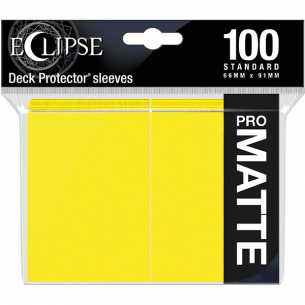 Standard - PRO-Matte Eclipse - Matte Lemon Yellow (100 Bustine) - Ultra Pro Bustine Protettive