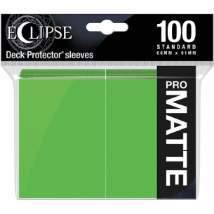 Standard - PRO-Matte Eclipse - Matte Lime Green (100 Bustine) - Ultra Pro Bustine Protettive