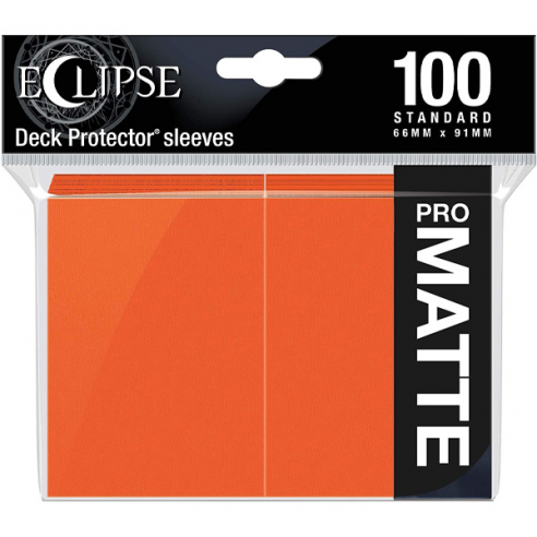 Standard - PRO-Matte Eclipse - Matte Pumpkin Orange (100 Bustine) - Ultra Pro Bustine Protettive