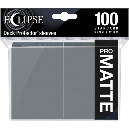 Standard - PRO-Matte Eclipse - Matte Smoke Grey (100 Bustine) - Ultra Pro Bustine Protettive