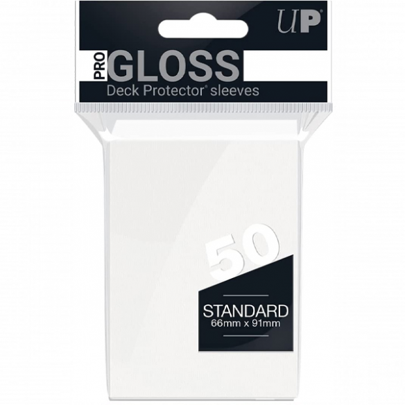 Standard - PRO-Gloss - Classic White (50 Bustine) - Ultra Pro Bustine Protettive