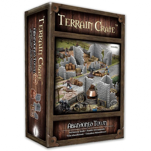 Terrain Crate - Abandoned Town Miniature