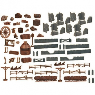 Terrain Crate - Abandoned Town Miniature 2