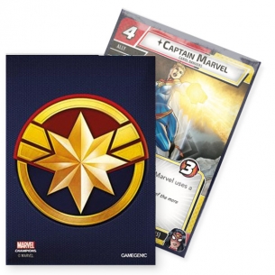 Standard - Marvel Champions Art Sleeves - Captain Marvel (50+1 Bustine) - Gamegenic Bustine Protettive 2