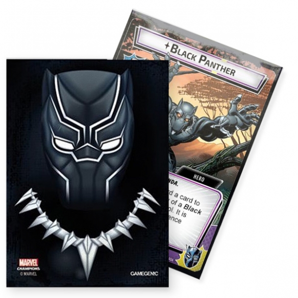 Standard - Marvel Champions Art Sleeves - Black Panther (50+1 Bustine) - Gamegenic Bustine Protettive