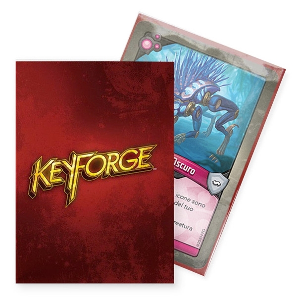 40 Sleeves KEYFORGE RED LOGO Bustine Protettive 