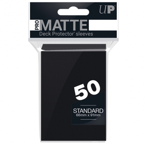 Standard - PRO-Matte - Matte Black (50 Bustine) - Ultra Pro Bustine Protettive