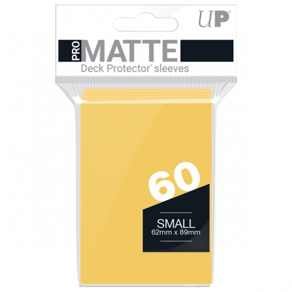 Small Japanese - PRO-Matte - Matte Yellow (60 Bustine) - Ultra Pro Bustine Protettive