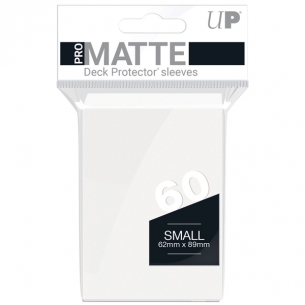 Small Japanese - PRO-Matte - Matte White (60 Bustine) - Ultra Pro Bustine Protettive