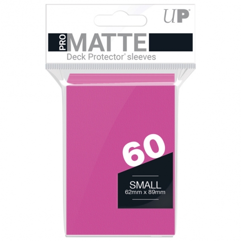 Small Japanese - PRO-Matte - Matte Bright Pink (60 Bustine) - Ultra Pro Bustine Protettive