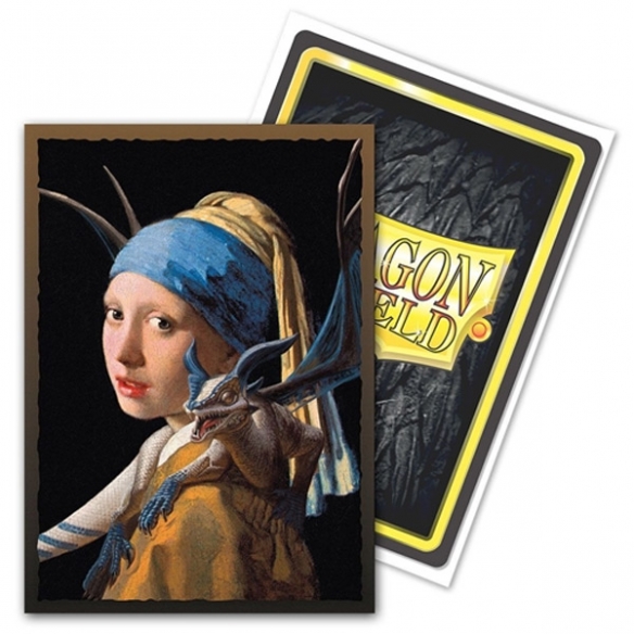 Standard - Brushed Art Girl with a Pearl Earring (100 Bustine) - Dragon Shield Bustine Protettive