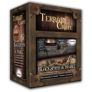 Terrain Crate - Blacksmith & Stable Miniature