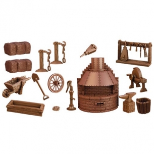 Terrain Crate - Blacksmith & Stable Miniature 2